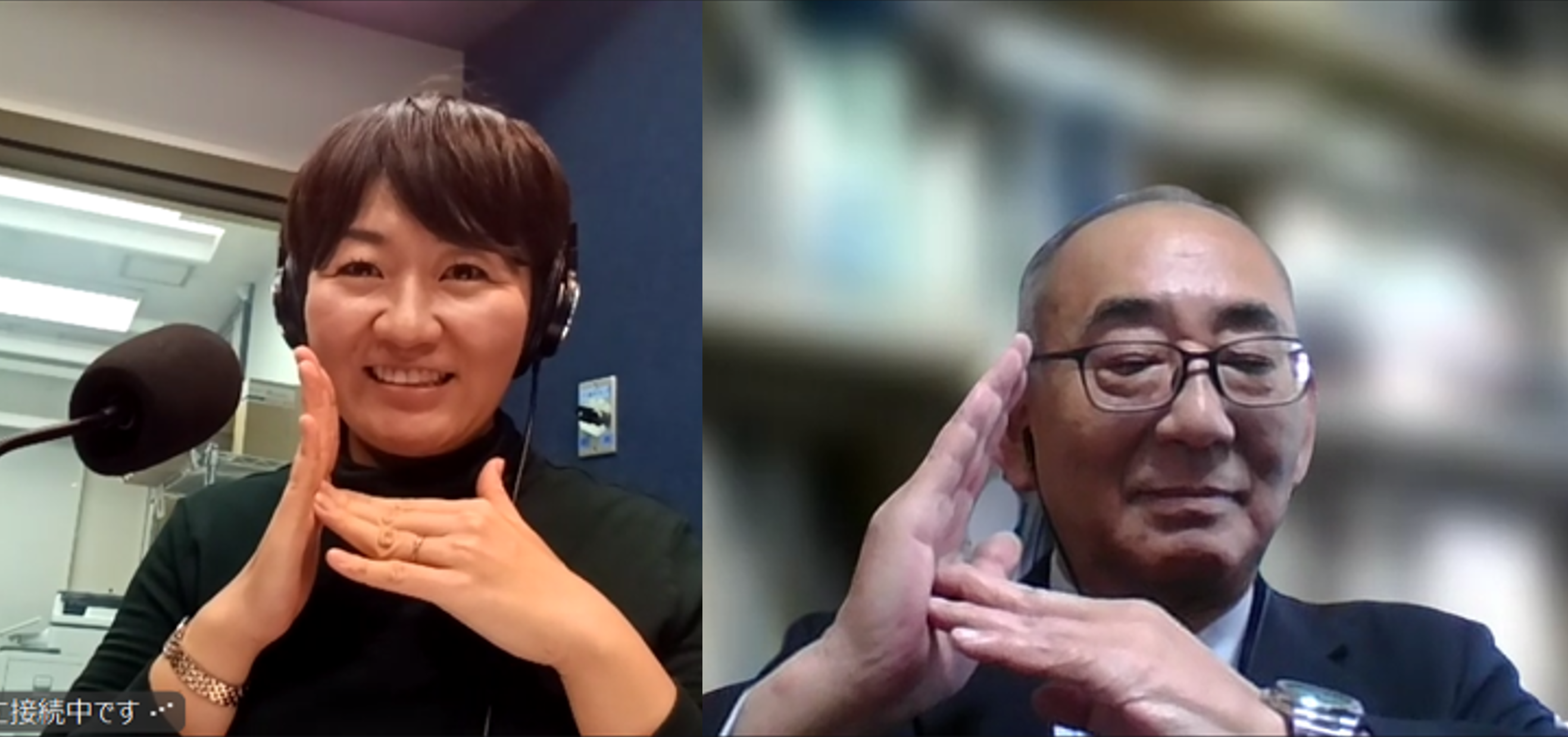 上野浩也氏 収録風景